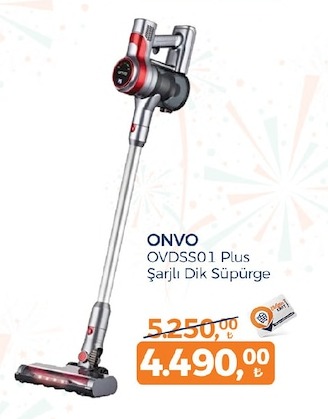 Onvo Ovdss01 Plus Şarjlı Dik Süpürge