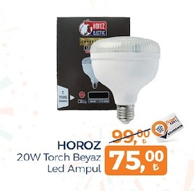 Horoz 20W Torch Beyaz Led Ampul
