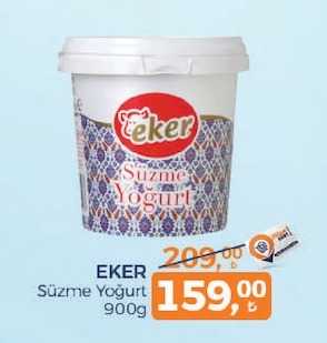 Eker Süzme Yoğurt 900G