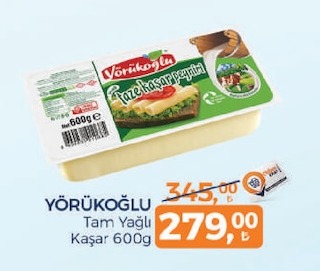 Yörükoglu Tam Yagli Kaşar 600G
