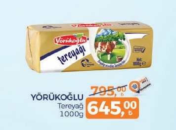 Yörükoğlu Tereyağ 1000G