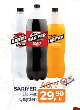 Sariyer Gazoz Kola Çeşitleri 1Lt