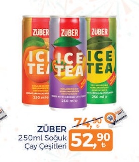 Züber 250Ml Soğuk Çay Çeşitleri