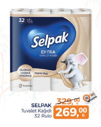 Selpak Extra Tuvalet Kağıdı 32 Rulo