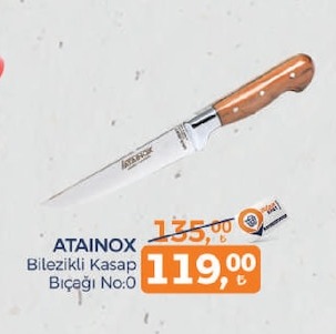 Atainox Bilezikli Kasap Bıçağı No:0