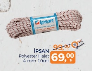 Ipsan Polyester Halat 4 Mm 10Mt