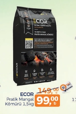 Ecor Pratik Mangal Kömürü 1,5Kg