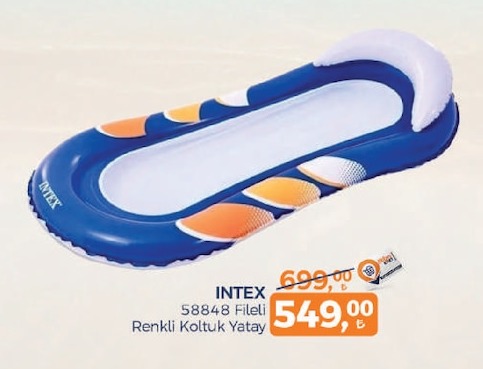 Intex Fileli Renkli Koltuk Yatay