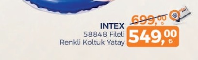 Intex 58848 Fileli Renkli Koltuk Yatay