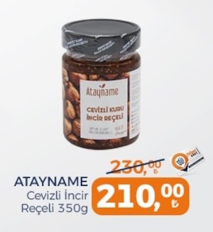 Atayname Cevizli Kuru İncir Reçeli 350G