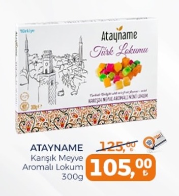 Atayname Karışık Meyve Aromalı Lokum 300G