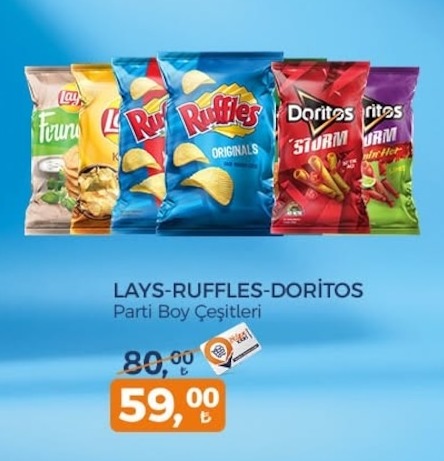Lays, Ruffles, Doritos Parti Boy Çeşitleri