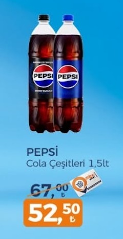 Pepsi Cola Çeşitleri 1,5Lt