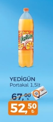 Yedigün Portakal 1,5Lt