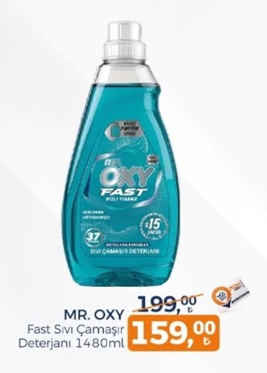 Mr. Oxy Fast Sıvı Çamaşır Deterjanı 1480Ml
