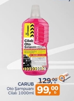 Carub Cilalı Oto Şampuanı 1000Ml
