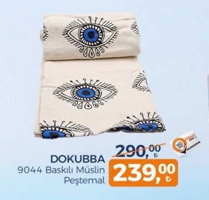 Dokubba 9044 Baskılı Muslin Peştemal