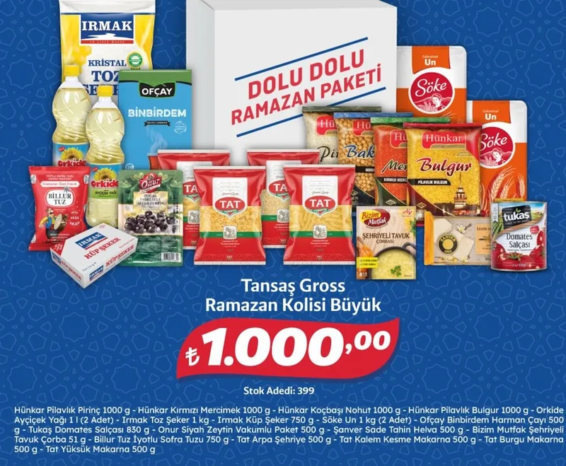 Hünkar Pilavlık Pirinç 1000 G