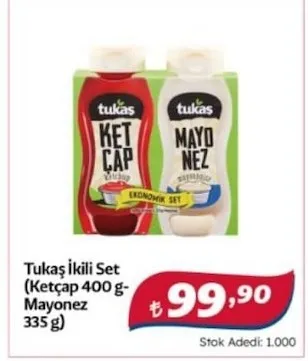Tukaş İkili Set (Ketçap 400 G-Mayonez 335 G)