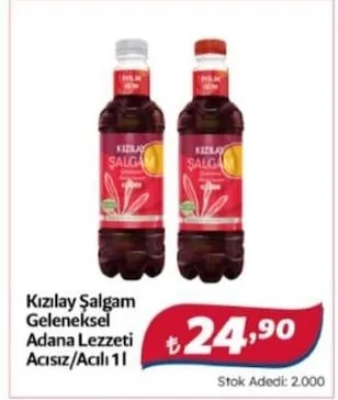 Kızılay Şalgam Geleneksel Adana Lezzeti Acısız/Acılı 1 L