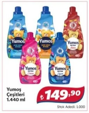 Yumoş Çeşitleri 1.440 Ml