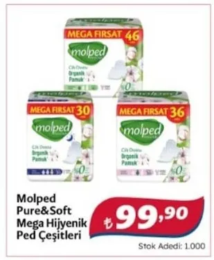 Molped Pure&Soft Mega Hijyenik Ped Çeşitleri