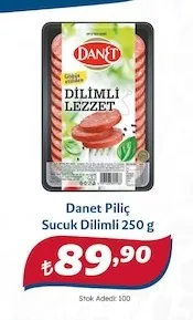 Danet Piliç Sucuk Dilimli 250 G