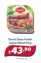 Danet Dana Fıstıklı Salam Dilimli 50 G
