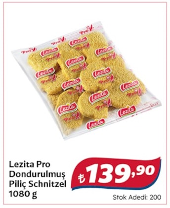 Lezita Pro Dondurulmus Piliç Schnitzel 1080 G