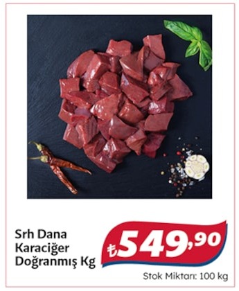 Srh Dana Karaciğer Doğranmış Kg