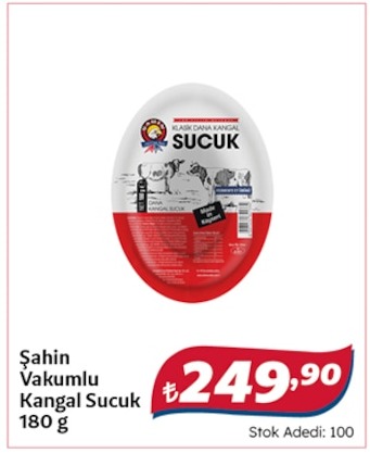 Şahin Vakumlu Kangal Sucuk 180 G