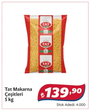 Tat Makarna Çeşitleri 5 Kg