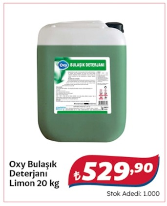Oxy Bulaşık Deterjanı Limon 20 Kg
