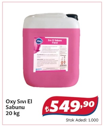 Oxy Sıvı El Sabunu 20 Kg