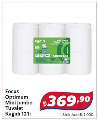Focus Optimum Mini Jumbo Tuvalet Kağıdı 12'Li