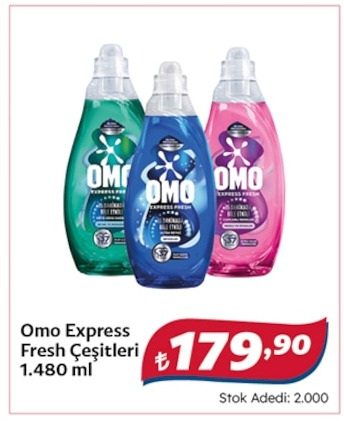 Omo Express Fresh Çeşitleri 1.480 Ml