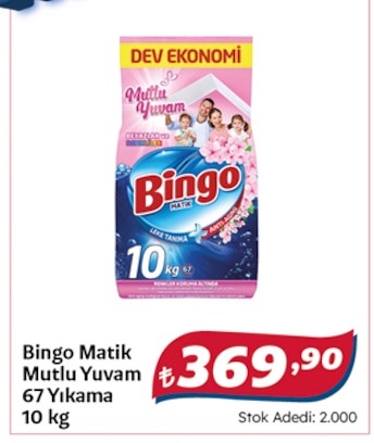 Bingo Matik Mutlu Yuvam 67 Yikama 10 Kg