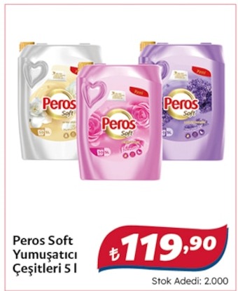 Peros Soft Yumuşatıcı Çeşitleri 5L