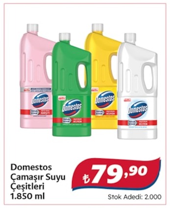 Domestos Çamaşır Suyu Çeşitleri 1.850 Ml