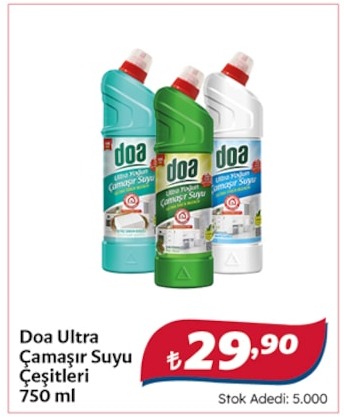 Doa Ultra Çamaşır Suyu Çeşitleri 750 Ml