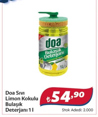 Doa Sıvı Limon Kokulu Bulaşık Deterjanı 1 L