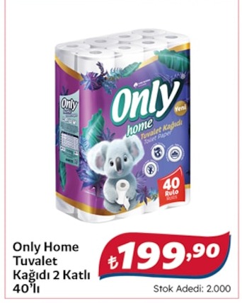 Only Home Tuvalet Kağıdı 2 Katlı 40'Lı