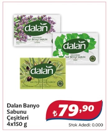 Dalan Banyo Sabunu Çeşitleri 4X150 G