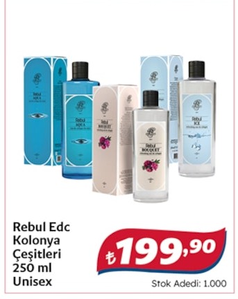 Rebul Edc Kolonya Çeşitleri 250 Ml Unisex