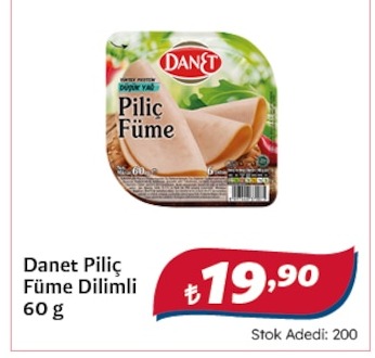 Danet Piliç Füme Dilimli 60 G