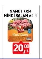 Namet 7/24 Hi̇Ndi̇ Salam 60 G