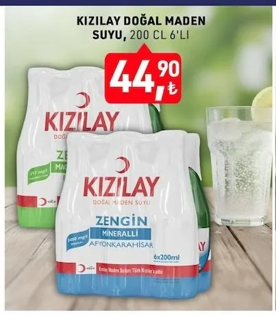 Kizilay Doğal Maden Suyu, 200 Cl 6'Li