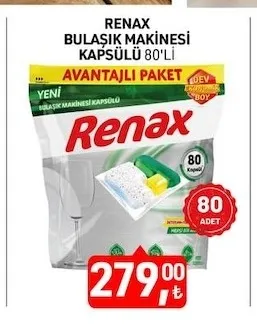Renax Bulaşik Maki̇Nesi̇ Kapsülü 80'Li̇