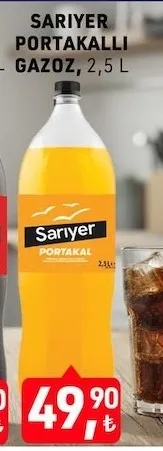 Sariyer Portakalli Gazoz, 2,5 L