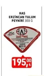Has Erzincan Tulum Peyniri 300 G